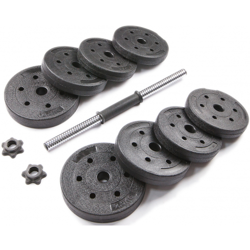 Набор композитных гантелей TREX Sport 30 кг с соединительным грифом