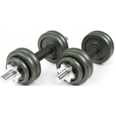 Набор металлических гантелей в чемодане Atlas Sport 15кг