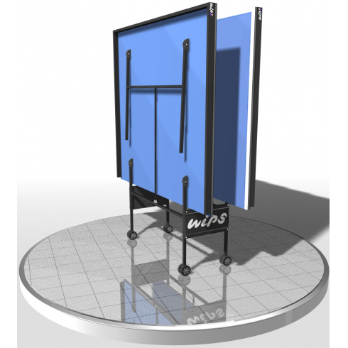 Стол теннисный складной усиленный на роликах Wips Royal 61021