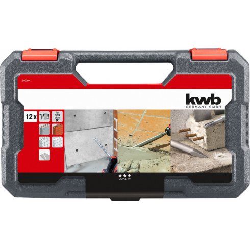 Набор буров и зубил SDS-Plus KWB 12 шт. (49240295)