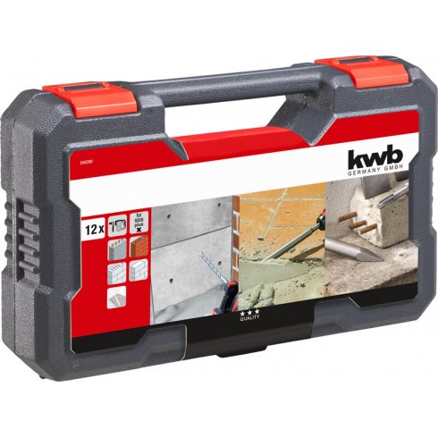Набор буров и зубил SDS-Plus KWB 12 шт. (49240295)