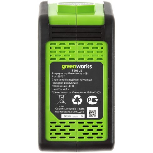 Триммер GreenWorks GD40BCK6 (1301507UF)