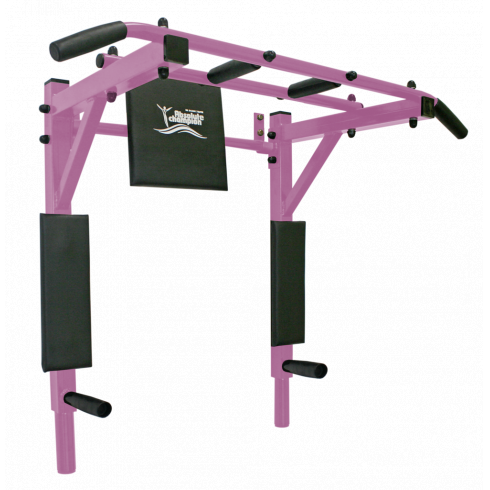 Турник-брусья Absolute Champion Профи 5 в 1 розовый