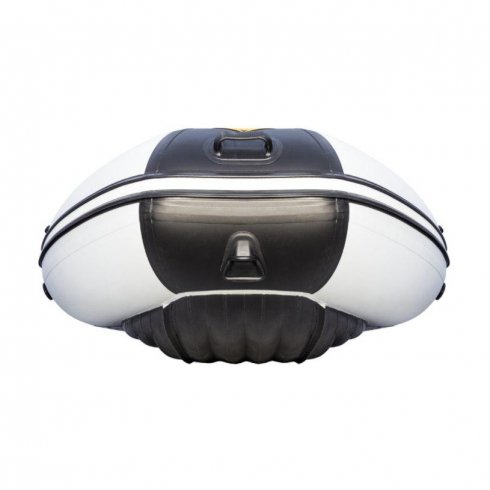 Надувная лодка Ривьера 3600 НДНД Гидролыжа комби светло-серый/черный