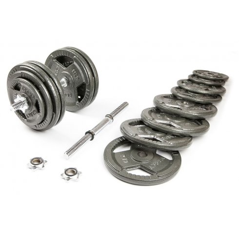 Набор гантелей с железной ручкой Hammertone Atlas Sport 2x29 кг