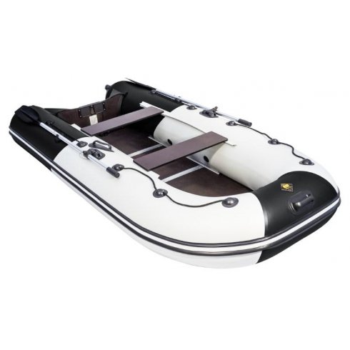 Надувная лодка Ривьера Компакт 3200 СК комби светло-серый/черный