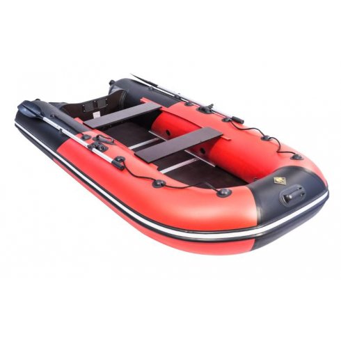 Надувная лодка Ривьера Компакт 3200 СК комби красный/черный