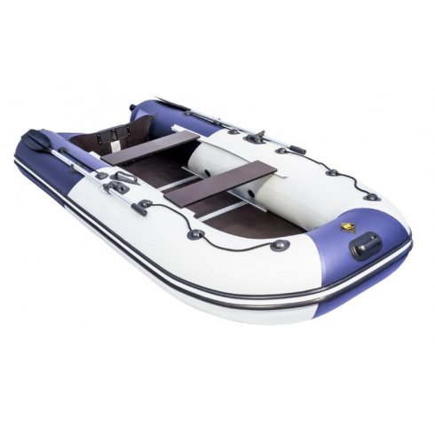 Надувная лодка Ривьера Компакт 3200 СК комби светло-серый/синий