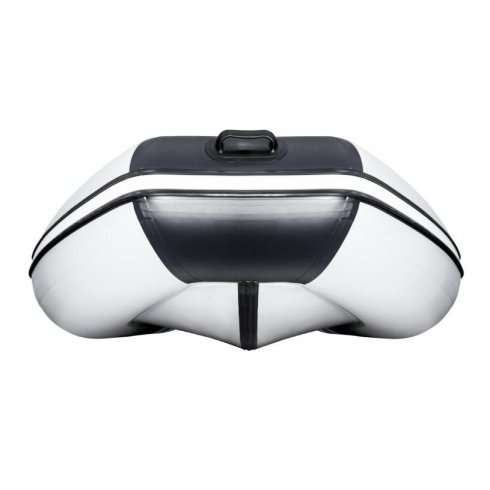 Надувная лодка Ривьера Компакт 3400 СК комби светло-серый/черный