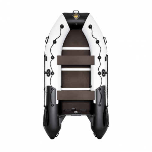 Надувная лодка Ривьера Максима 3600 СК комби светло-серый/черный