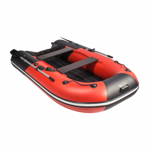 Надувная лодка Ривьера Компакт 2900 НДНД Комби красный/черный