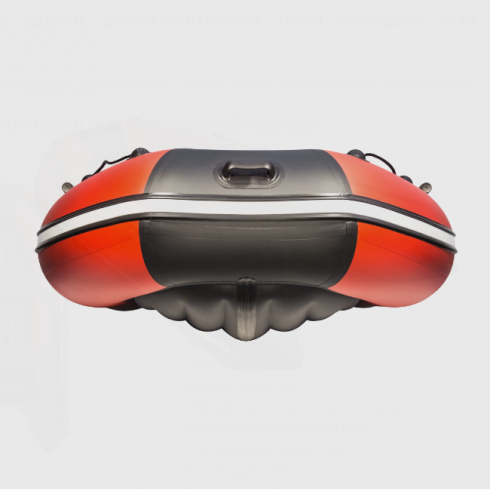 Надувная лодка Ривьера Компакт 2900 НДНД Комби красный/черный