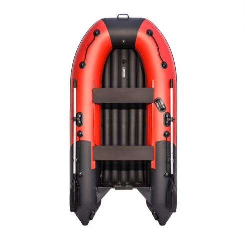 Надувная лодка Ривьера Компакт 2900 НДНД Комби красный/черный