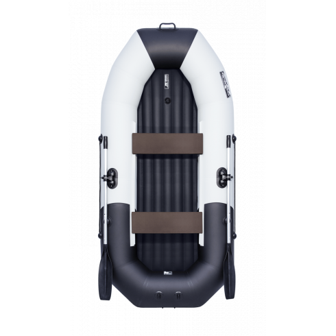 Надувная лодка Таймень NX 270 НД комби светло-серый/черный