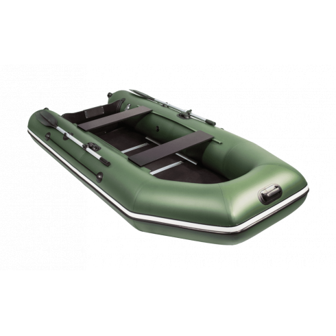 Надувная лодка Аква 3200 Слань-книжка зеленый
