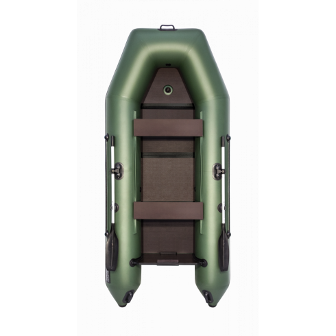 Надувная лодка Аква 3200 Слань-книжка киль зеленый