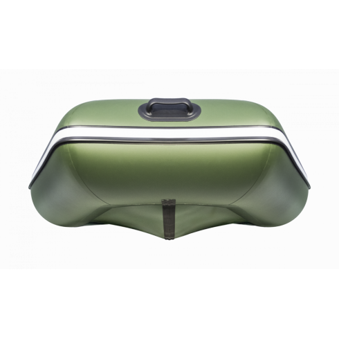 Надувная лодка Аква 2900 Слань-книжка киль зелено/черный