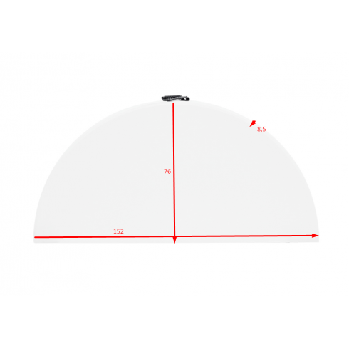 Стол складной Calviano (пластиковый, круглый, 152 см)