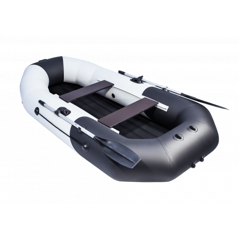 Надувная лодка Таймень NX 270 НД комби светло-серый/черный