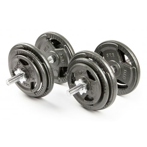 Набор гантелей с железной ручкой Hammertone Atlas Sport 2x19 кг