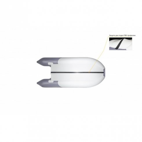 Надувная лодка Ривьера Компакт 3600 СК комби светло-серый/графит