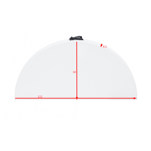 Стол складной Calviano (пластиковый, круглый, 122 см)