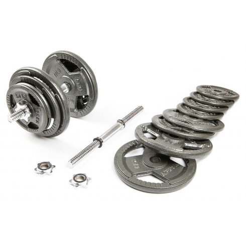 Набор гантелей с железной ручкой Hammertone Atlas Sport 2x21.5 кг