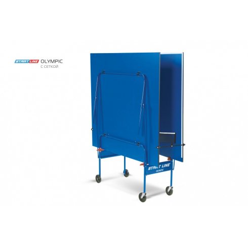 Теннисный стол Start Line Olympic 6021 (с сеткой, ЛДСП 16 мм, складной, на роликах)