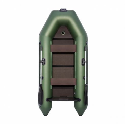 Надувная лодка Аква 2800 Слань-книжка зеленый