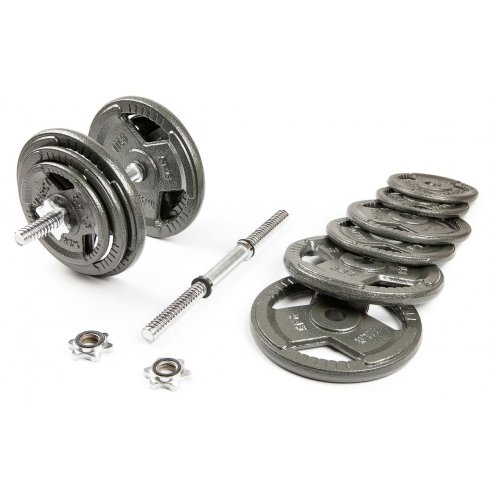 Набор гантелей с железной ручкой Hammertone Atlas Sport 2x19 кг