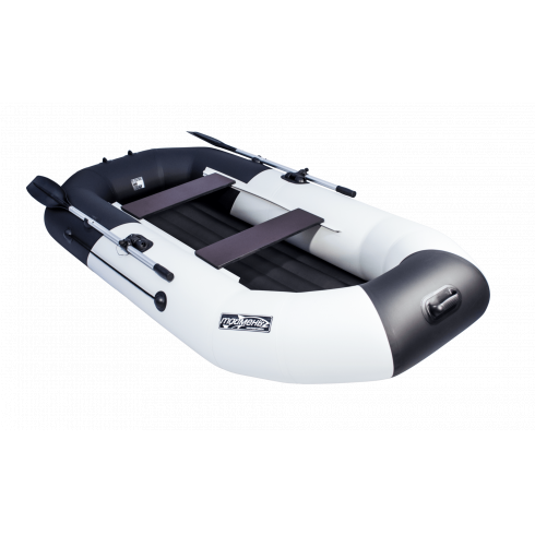 Надувная лодка Таймень NX 270 НД комби светло-серый/черный