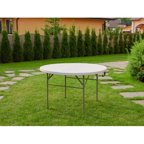 Стол складной Calviano (пластиковый, круглый, 122 см)