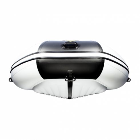 Надувная лодка Ривьера 3800 Килевое НД комби светло-серый/черный