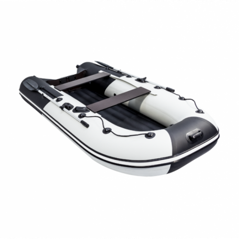 Надувная лодка Ривьера Компакт 3200 НДНД Комби светло-серый/черный