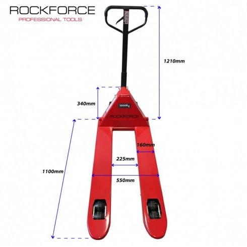Тележка гидравлическая ручная RockForce RF-AC3.0 3 т