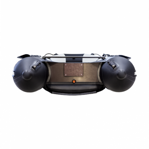 Надувная лодка Ривьера Компакт 3200 НДНД Комби светло-серый/черный