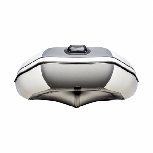 Надувная лодка Таймень NX 2850 слань-книжка киль Комби светло-серый/графит