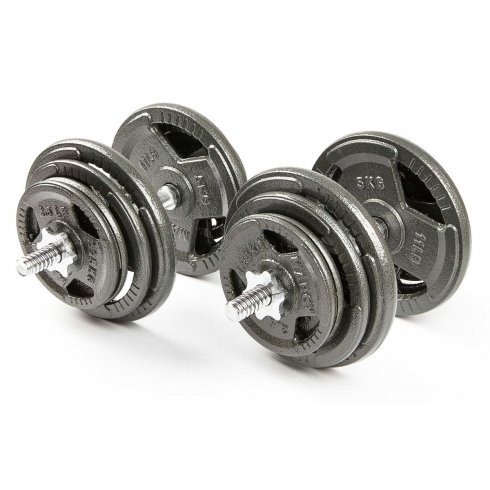 Набор гантелей с железной ручкой Hammertone Atlas Sport 2x21.5 кг