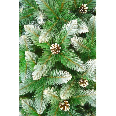 Ель Christmas Tree Таежная с белыми концами и с шишками 3 м (DTBS-30)