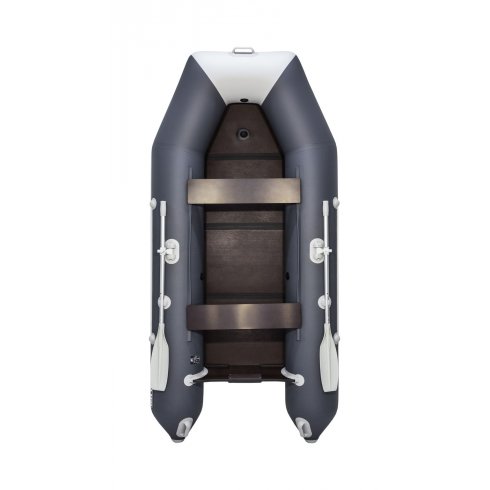 Надувная Лодка Аква 2800 Слань-книжка киль светло-серый/графит