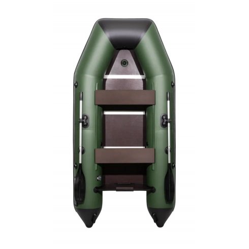 Надувная лодка АКВА 2900 Слань-книжка зелено/черный