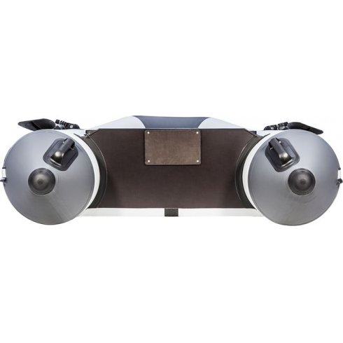 Надувная лодка Аква 2900 Слань-книжка киль светло-серый/графит