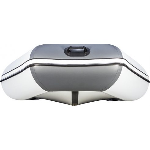 Надувная лодка Аква 2900 Слань-книжка киль светло-серый/графит