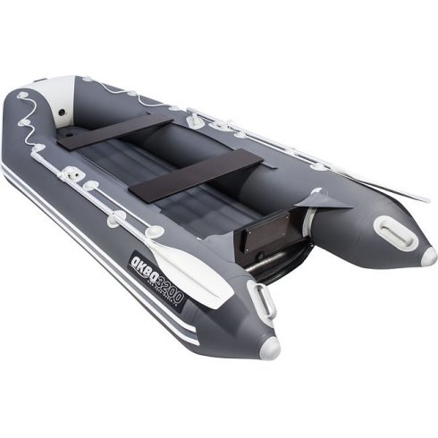 Надувная лодка Аква 3200 НДНД светло-серый/ графит
