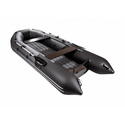 Надувная лодка Таймень NX 3800 НДНД PRO графит/черный