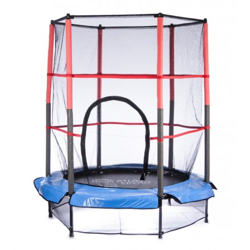 Батут Atlas Sport 140 см (4.5ft) на эластичных ремнях Blue