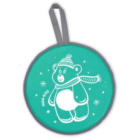 Санки-ледянка Nika ЛР40 Медвеженок (зеленый)