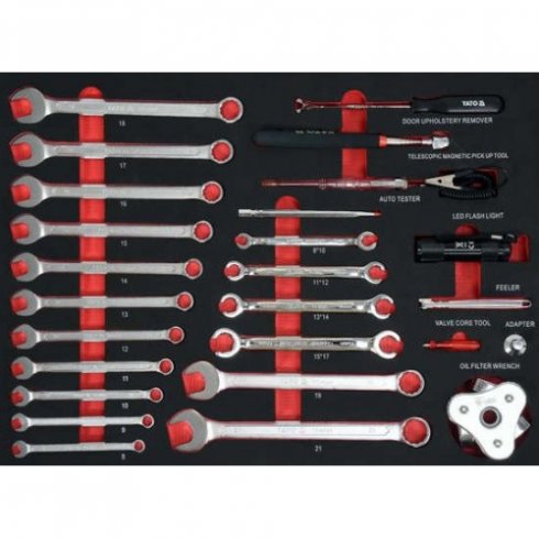 Тележка инструментальная с инструментом Yato YT-55280 (162 пр.)