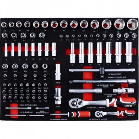 Тележка инструментальная с инструментом Yato YT-55290 (211 пр.)