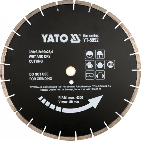 Круг алмазный Yato YT-5992